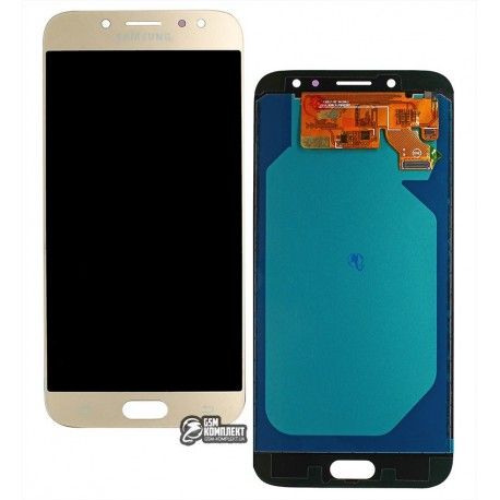 Дисплей Samsung J730 Galaxy J7 (2017), золотистий, з сенсорним екраном (дисплейний модуль), з регулюванням яскравості, (TFT), China quality (140522)