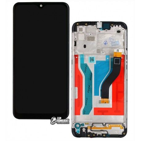 Дисплей для Samsung A107F / DS Galaxy A10s, чорний, з сенсорним екраном (дисплейний модуль), з рамкою, оригінал (PRC), оригінал glass (138555)