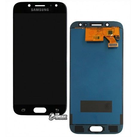Дисплей Samsung J530 Galaxy J5 (2017), чорний, з сенсорним екраном (дисплейний модуль), з регулюванням яскравості, (TFT), China quality (140529)