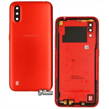 Задня кришка батареї для Samsung A015 Galaxy A01 (2019), червона (142136)