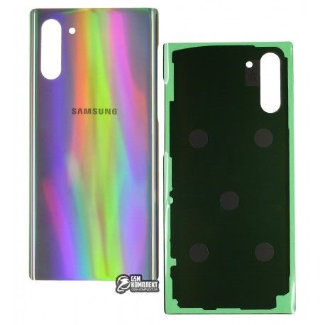 Задня панель корпусу для Samsung N970F Galaxy Note 10, срібляста (142117)