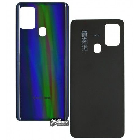 Задня кришка батареї для Samsung A217 Galaxy A21s (2020), чорна (142140)