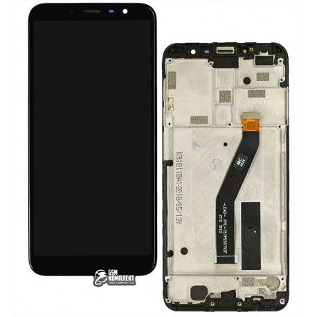 Дисплей для Meizu M6T, чорний, з сенсорним екраном, з рамкою, High quality, M811H (142184)