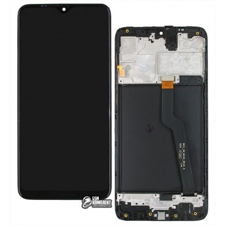 Дисплей для Samsung M105 Galaxy M10, M105F / DS Galaxy M10, чорний, з тачскріном, з рамкою, оригінал (PRC), original glass (142232)