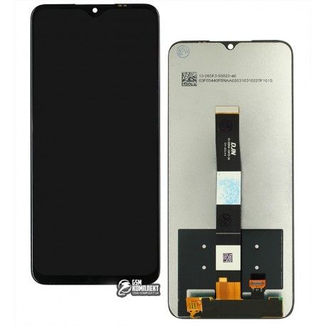 Дисплей Xiaomi Redmi 10A, Redmi 9A, Redmi 9AT, Redmi 9C, Poco C3, Poco C31, Umidigi A9, A11, A11S, чорний, з тачскріном, High quality, M2006C3LG, M2006C3LI, M2006C3LC, M2006C3MG, M2006C3MT (142080)
