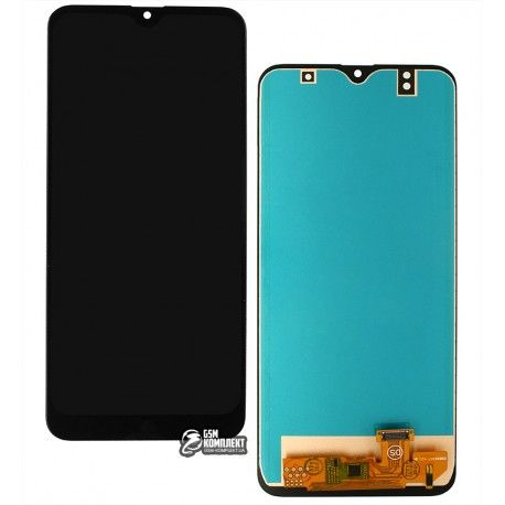 Дисплей для Samsung A307 Galaxy A30s, чорний, з сенсорним екраном, (TFT), China quality (142304)