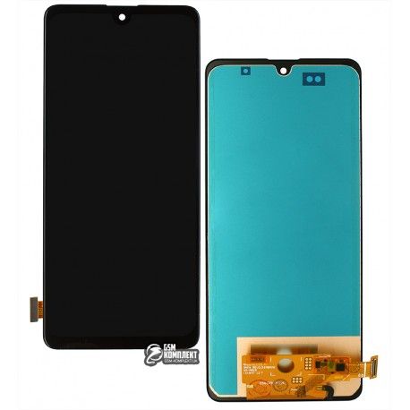 Дисплей для Samsung A515 Galaxy A51, чорний, з сенсорним екраном, (TFT), China quality (142308)