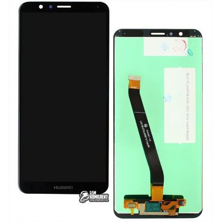 Дисплей для Huawei Honor 7X, чорний, з сенсорним екраном (дисплейний модуль), China quality, BND-L21 (140545)