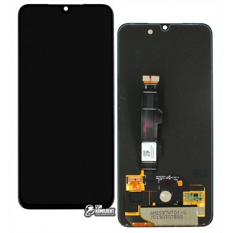 Дисплей для Xiaomi Mi 9 SE, чорний, з тачскріном, оригінал (переклеєне скло), M1903F2G (141516)