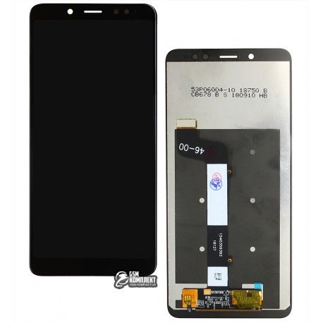Дисплей Xiaomi Redmi Note 5, Redmi Note 5 Pro, чорний, з тачскріном, High quality (143767)