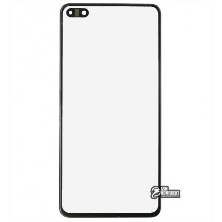 Скло корпусу для Huawei P40, чорний (143392)