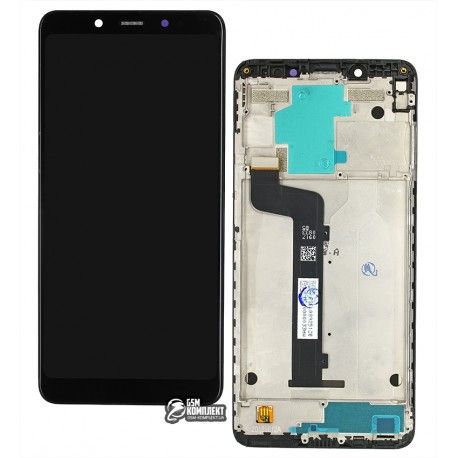Дисплей Xiaomi Redmi Note 5, Redmi Note 5 Pro, чорний, з тачскріном, з рамкою, High quality (143768)