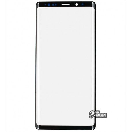 Скло дисплея Samsung N960 Galaxy Note 9, з OCA-плівкою, чорний колір (141400)