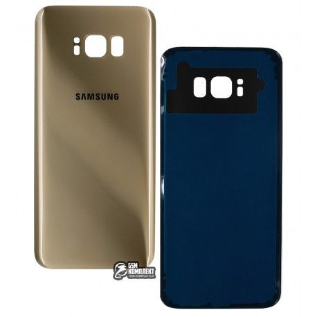 Задня панель корпусу для Samsung G955F Galaxy S8 Plus, золотистий колір, оригінал (PRC), maple gold (117884)
