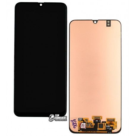 Дисплей для Samsung M215 Galaxy M21, M305 Galaxy M30, M307 Galaxy M30s, M315 Galaxy M31, чорний, з сенсорним екраном, оригінал (PRC), оригінал glass (132510)