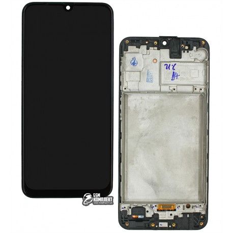 Дисплей для Samsung M315 Galaxy M31, чорний, з сенсорним екраном, з рамкою, Original (PRC) (142319)