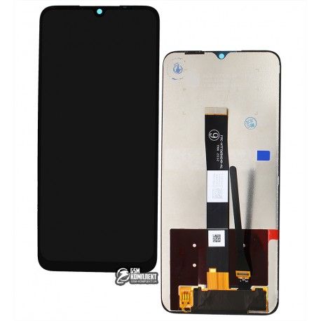 Дисплей Xiaomi Redmi 10A, Redmi 9A, Redmi 9AT, Redmi 9C, Poco C3, Poco C31, Umidigi A9, A11, A11S, чорний, з тачскріном, Original PRC, M2006C3LG (143764)