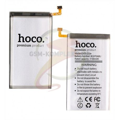 Аккумулятор Hoco EB-BG970ABU для Samsung G970 Galaxy S10e, Li-ion, 3,85 B, 3100 мАч (145803)