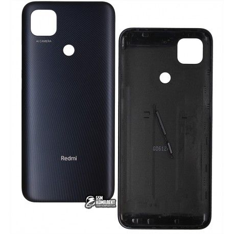 Задня кришка батареї для Xiaomi Redmi 9C, Midnight Gray, сіра (145475)