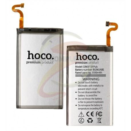 Акумулятор Hoco EB-BG965ABE для Samsung G965 Galaxy S9 Plus, G965F Galaxy S9 Plus, Li-ion, 3,85 B, 3500 мАг (145554)