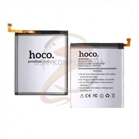 Акумулятор Hoco EB-BA515ABY для телефону Samsung A515 Galaxy A51, Li-ion, 3,85 В, 4000 мАг (146150)