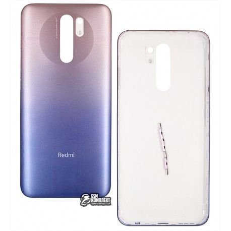 Задня кришка батареї для Xiaomi Redmi 9 (M1902F1G), Poco M2, рожево-фіолетова (146381)