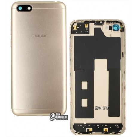 Задня панель корпусу для Huawei Y5 (2018), Y5 Prime (2018), золотистий, (лого Honor) (146339)