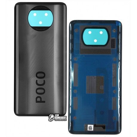 Задня панель корпусу для Xiaomi Poco X3, Poco X3 NFC, сіра, MZB07Z0IN, MZB07Z1IN, MZB07Z2IN, MZB07Z3IN, MZB07Z4IN, MZB9965IN, M2007J20CI (145668)