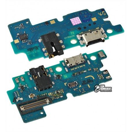 Шлейф для Samsung A505F / DS Galaxy A50, коннектора зарядки, з мікрофоном, оригінал (PRC), (плата зарядки) (146951)