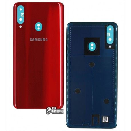Задня панель корпусу Samsung A207F / DS Galaxy A20s, червоний (145945)