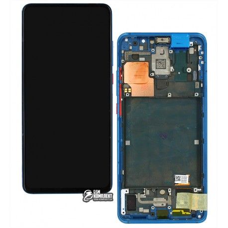 Дисплей для Xiaomi Mi 9T, Mi 9T Pro, Redmi K20, Redmi K20 Pro, синій, з сенсорним екраном, з рамкою, оригінал (PRC), M1903F10G, M1903F11G, M1903F10 ... (147609)