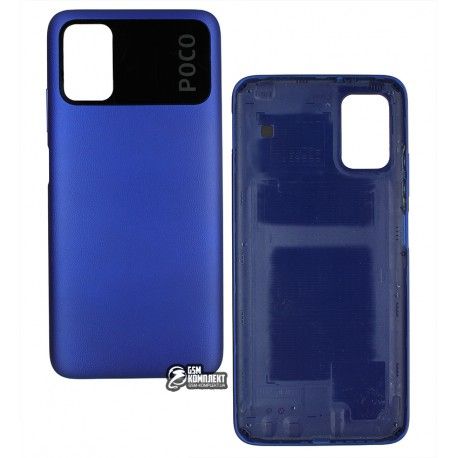 Задня панель корпусу для Xiaomi Poco M3, синя (145666)