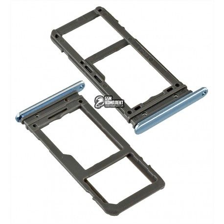 Тримач SIM-карти для Samsung G950F Galaxy S8, G955F Galaxy S8 Plus, блакитний колір, c власником MMC, coral Blue, single SIM (117612)