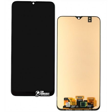 Дисплей Samsung M215 Galaxy M21, M305 Galaxy M30, M305F / DS Galaxy M30, M307 Galaxy M30s, M315 Galaxy M31, чорний, з тачскріном, (OLED), High quality (145130)