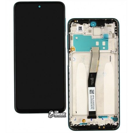 Дисплей Xiaomi Redmi Note 9 Pro, Redmi Note 9S, зелений, з тачскріном, з рамкою, High quality, M2003J6B2G, M2003J6A1G (145161)