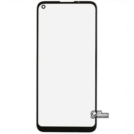 Скло дисплея для Samsung A115 Galaxy A11, M115 Galaxy M11, з OCA-плівкою, чорний (146883)