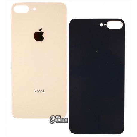 Задня панель корпуса для Apple iPhone 8 Plus, золотистий, без снятия рамки камеры, big hole (147875)