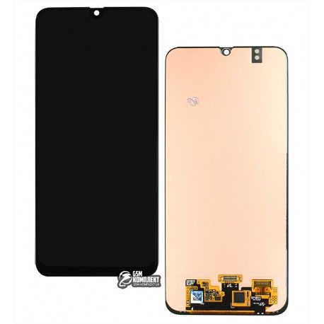 Дисплей для Samsung M215 Galaxy M21, M305 Galaxy M30, M307 Galaxy M30s, M315 Galaxy M31, чорний, з тачскріном, оригінал (переклеєне скло) (136120)