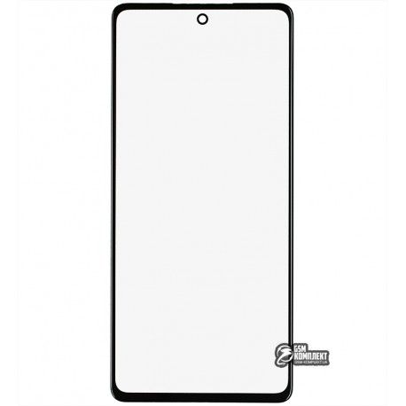 Скло дисплея для Samsung A525 Galaxy A52, з OCA-плівкою, чорне (148397)