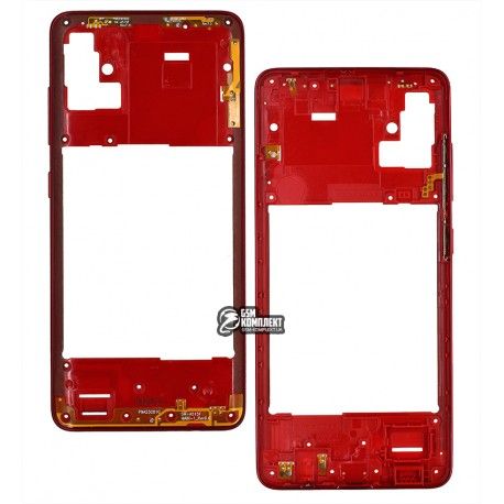 Середня частина корпуса Samsung A515 Galaxy A51 (2020), червона (149581)