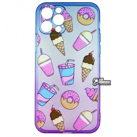 Чохол для iPhone 12 Pro, WAVE Sweet Acid, силікон, (blue/purple/soda) (149787)
