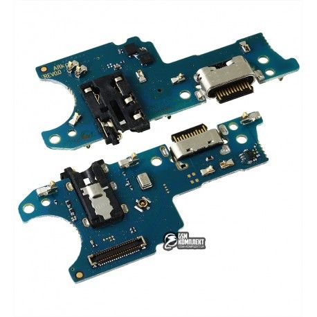 Шлейф для Samsung A025F/DS Galaxy A02s, конектора зарядки, конектора гарнітури, з мікрофоном, High quality, (плата зарядки) (149700)