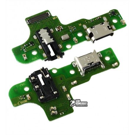 Шлейф для Samsung A207F/DS Galaxy A20s, конектора зарядки, з мікрофоном, High quality, (плата зарядки), M14 (149708)