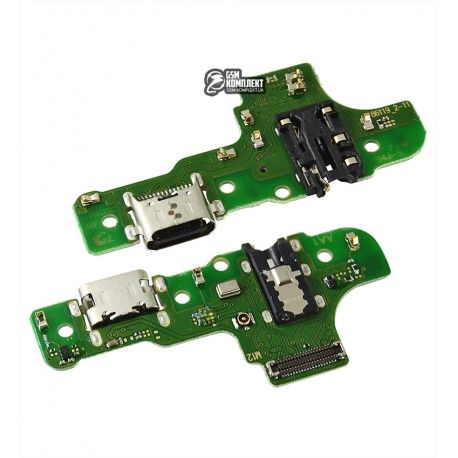 Шлейф для Samsung A207F/DS Galaxy A20s, конектора зарядки, з мікрофоном, High quality, (плата зарядки), M12 (149707)
