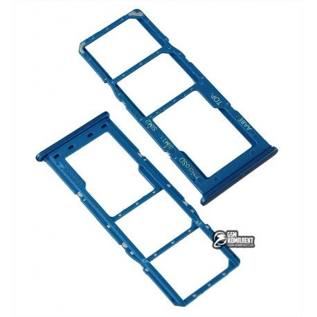 Тримач SIM-карти для Samsung A125F Galaxy A12, синій (148432)