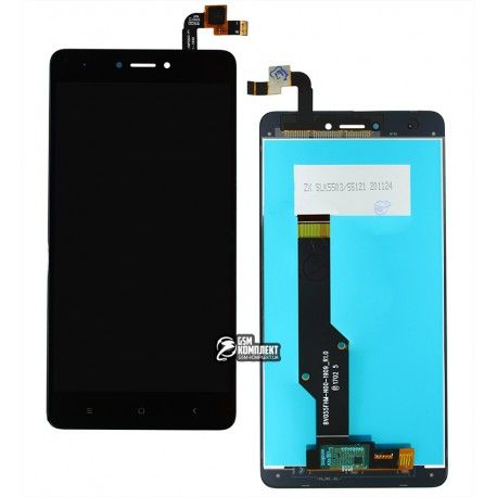 Дисплей для телефону Xiaomi Redmi Note 4X, чорний, з сенсорним екраном, клас B, High quality (149308)