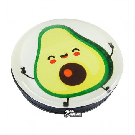 Попсокет для телефону Trands Series with Glass, smile avocado (150098)
