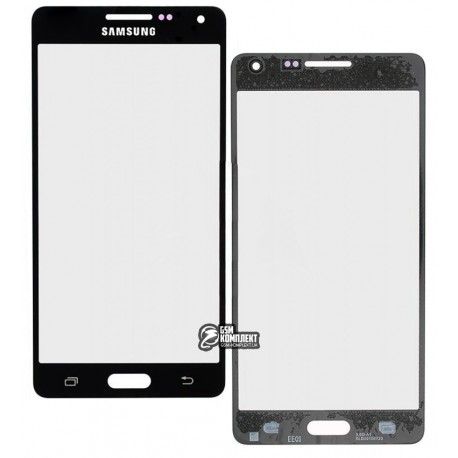 Скло дисплея Samsung A500F Galaxy A5, A500FU Galaxy A5, A500H Galaxy A5, A500M Galaxy A5, чорне (094026)