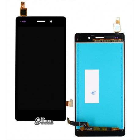 Дисплей для Huawei P8 Lite (ALE L21), чорний, з тачскріном, High quality (129613)