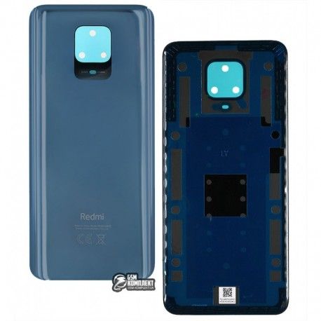 Задня панель корпусу для Xiaomi Redmi Note 9S, Redmi Note 9 Pro, Redmi Note 9 Pro Max, сіра (Interstellar Grey), 64 Мп, M2003J6B2G (146342)